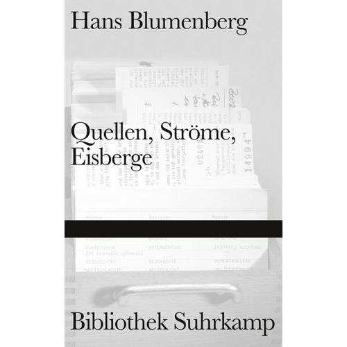 Quellen, Ströme, Eisberge – Hans Blumenberg