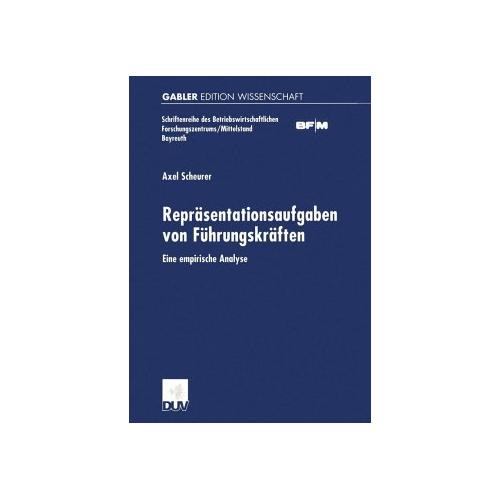 Repräsentationsaufgaben von Führungskräften – Axel Scheurer