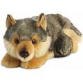 Aurora 26264 - MiYoni Wolf Lying, liegend, Plüschtier, 28 cm - Aurora