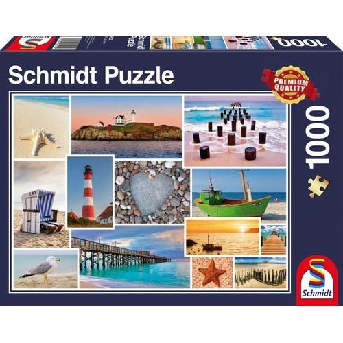 Schmidt 58221 - Am Meer, 1.000 Teile, Klassische Puzzle - Schmidt Spiele