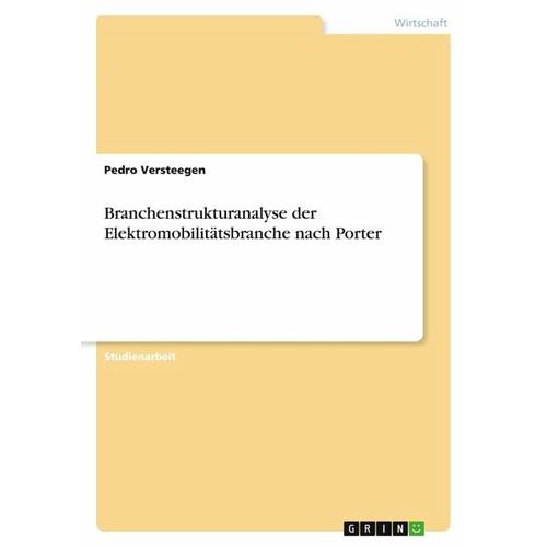 Branchenstrukturanalyse der Elektromobilitätsbranche nach Porter – Pedro Versteegen