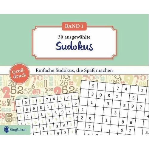 Einfache Sudoku für Senioren, die Spaß machen. Rätsel-Spaß, Beschäftigung und Gedächtnistraining für Senioren. Auch mit Demenz. Großdruck.