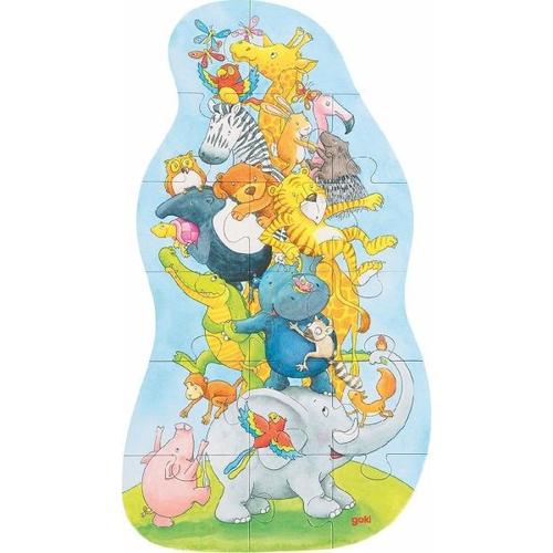 Goki 57437 - XXL Puzzle Tierpyramide - Gollnest & Kiesel