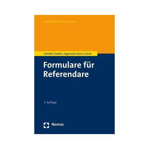 Formulare für Referendare – Sönke Gerhold, Bernd Hoefer, Hege Ingwersen-Stück