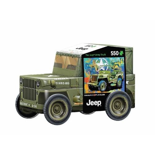 Eurographics 8551-5598 - Armee Jeep Puzzledose , 550 Blech Puzzle - Eurographics