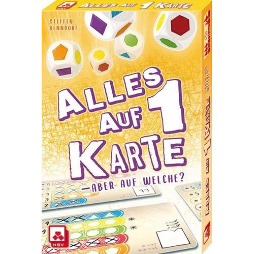 NSV 4112 - Alles auf 1 Karte, Würfelspiel, Mitbringspiel - Nürnberger-Spielkarten-Verlag