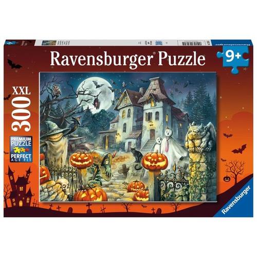 Ravensburger Kinderpuzzle - 13264 Das Halloweenhaus - Halloween-Puzzle für Kinder ab 9 Jahren, mit 300 Teilen im XXL-Format - Ravensburger Verlag