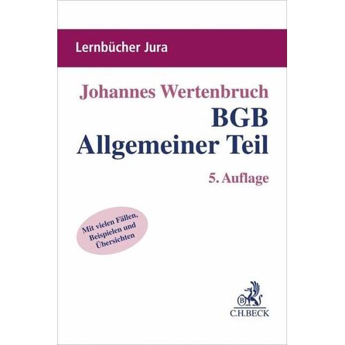 BGB Allgemeiner Teil – Johannes Wertenbruch