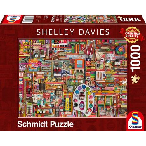 Vintage Künstlermaterialien (Puzzle) - Schmidt Spiele