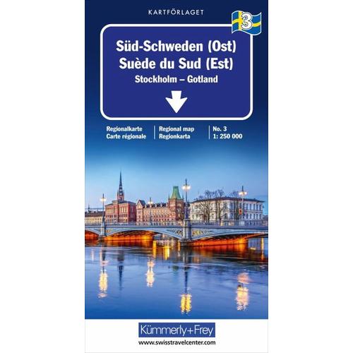 Süd-Schweden (Ost) Nr. 03 Regionalkarte Schweden 1:250 000