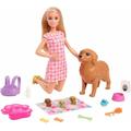 Barbie Puppe (blond) mit Hund und Welpen - Mattel GmbH