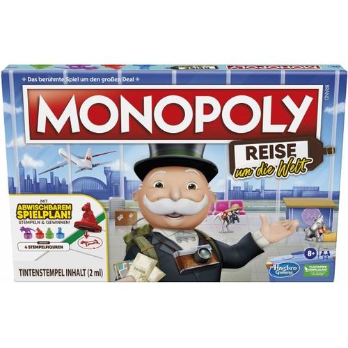 Hasbro F4007100 - Monopoly Reise um die Welt, Brettspiel - Hasbro