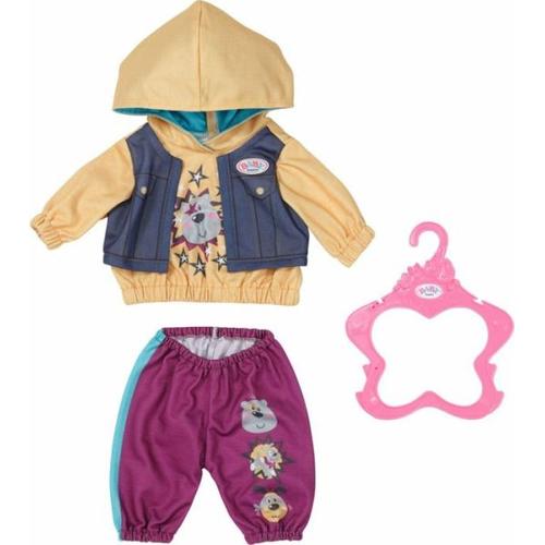 Zapf Creation® 832615 - BABY born, Outfit mit Hoody 2in1, Pulli und Jogginghose, Puppenkleidung für Puppen 43 cm - Zapf Creation AG