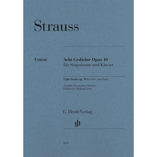 Richard Strauss – Acht Gedichte op. 10 – Annette Herausgegeben:Oppermann, Richard Komposition:Strauss