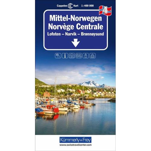 Mittel-Norwegen Nr. 04 Regionalkarte Norwegen 1:400 000