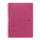 Oxford Spiralbuch Signature A5, liniert, mit flexiblem Cover, 80 Blatt, Optik Paper®, SCRIBZEE® kompatibel, fuchsia