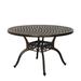 Astoria Grand Vagharshag Aluminum Dining Table Metal in Brown | 29 H x 47 W x 47 D in | Outdoor Dining | Wayfair 050820E508DB4AD192F1E7FEB8992069