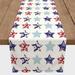 The Holiday Aisle® Rectangular Independence Day Cotton Twill Table Runner Cotton Blend in Blue/Gray/Red | 16 D in | Wayfair