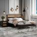 Bay Isle Home™ Belvedere Bohemian Style 3-piece Bedroom Set Upholstered in Black | 41.3 H x 64.6 W x 82.6 D in | Wayfair