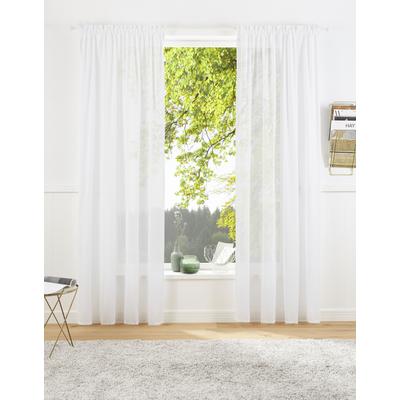 Vorhang "Lanea" Gr. 1, weiß, B:135cm H:145cm, Baumwolle, Polyester, LEGER HOME BY LENA GERCKE, Gardinen, Leinenoptik, 1 Schal, verschiedene Größen Image