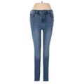 American Eagle Outfitters Jeans - Mid/Reg Rise Skinny Leg Denim: Blue Bottoms - Women's Size 2 - Medium Wash