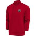 Men's Antigua Red Raptors 905 Generation Quarter-Zip Pullover Top