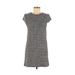 One Clothing Casual Dress - Shift Crew Neck Short sleeves: Black Dresses - Women's Size Medium