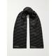 Balenciaga - Logo-printed Silk-twill Scarf - Black