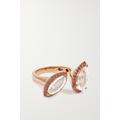 SHAY - 18-karat Rose Gold, Topaz And Sapphire Ring - 6 1/2