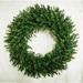 The Holiday Aisle® Polyethylene (PE) Boxwood Wreath Most Realistic Faux in Green | 24 H x 24 W x 4 D in | Wayfair 47C91DC7EE8B439EBDC5C85F5F923A92