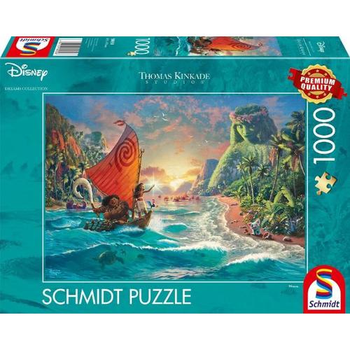Schmidt 58030 - Thomas Kinkade, Disney Dreams Collection: Moana Vaiana, Puzzle, 1000 Teile - Schmidt Spiele