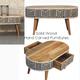 Modern Coffee Table with Drawers , Ethnic Boho Table , Bone inlay Storage Table - Unique Sofa Table