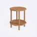Loon Peak® Faruk Solid Wood Solid Coffee Table w/ Storage Wood in Brown | 17.4 H x 15 W x 15 D in | Wayfair 141930A915D440A99168A400CDEA28F5