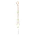 BESTONZON Nordic Style Macrame Plant Hanger Home Wood Beaded Hanger for Flower Pot