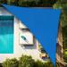 Artpuch 6 x12 x13.4 Customize Sun Shade Sail Blue UV Block 185 GSM Commercial Triangle Outdoor Covering for Backyard Pergola Pool (Customized Available) AT-10T