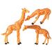 BESTONZON 3Pcs Chic Giraffe Figurine Decorative Giraffe Ornament Lovely Giraffe Figurine Desktop Decoration