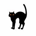 HYmarket Halloween Garden Cat Scarer - Black Cat Statue Cat Repellant Deterrents Silhouette Weather-Resistant Iron Yard Garden Lawn Black Metal Cat Scarer Outdoor Decoration