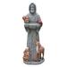 BESTONZON Saint Francis Statue Bird Feeder garden Bird Food Water Container Bird Feeding Tool