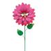 TUTUnaumb Iron Flower Courtyard Ground Inserted Metal Flower Decoration Garden Stakes for Outdoor Garden Decor Decorative Sculpture Premium Iron Flower Decoration Spring Patio Decor-Hot Pink