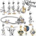 Breloques Donald Duck en argent regardé 925 série Disney convient au bracelet Pandora breloques