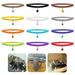 12 Colors 20*1cm Adjustable Puppy ID Bands Collars Double Side Super Plush Dog Collars