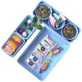 Desk Drawer Organizer Filing System Made of Felt Drawer Organizer Office Felt Desk Organizer Drawer Organizer Desk Drawer Organizer Trays Blue F88327