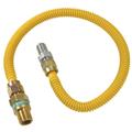 1 PK Dormont 20C-3131V4TS-36B-Dormont 1/2 In. OD x 36 In. Coated Stainless Steel Gas Connector 1/2 In. MIP (Tapped 3/8 In. FIP) x 1/2 In. MIP SmartSense