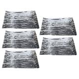 BESTONZON 5 pcs Outdoor Thermal Blanket Emergency Blanket First Aid Blanket Survival Blankets