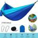 MDHAND Camping hammock Double hammock with 2 Tree Straps Lightweight Nylon hammock for Travel Beach Backyard Camping Hiking Patio Blue