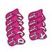 9 Golf Club Headcovers Protection Guards Wear Resistant Golf Iron Covers Set Rose Red