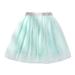 B91xZ Girls Tutu Skirt Kids Girls Ballet Floral Skirts Party Tulle Dance Skirt Blue Sizes 3-4 Years