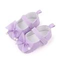 Baby Girls Bowknot Flats Soft Sole Non-slip Princess Wedding Dress Walking Shoes for Newborn Infant Toddler