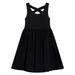 ZMHEGW Summer Dresses For Toddler Girls Westernized Open Back Sleeveless Tank Top Children s Daily Versatile Black Trend Sun Dress