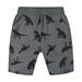 Baby Boy Shorts Casual Pants Toddler Shorts Cartoon Slacks Dinosaur Pattern Summer Shorts Children S Beach Pants Black Gray Solid Color Cartoon Boy Pants